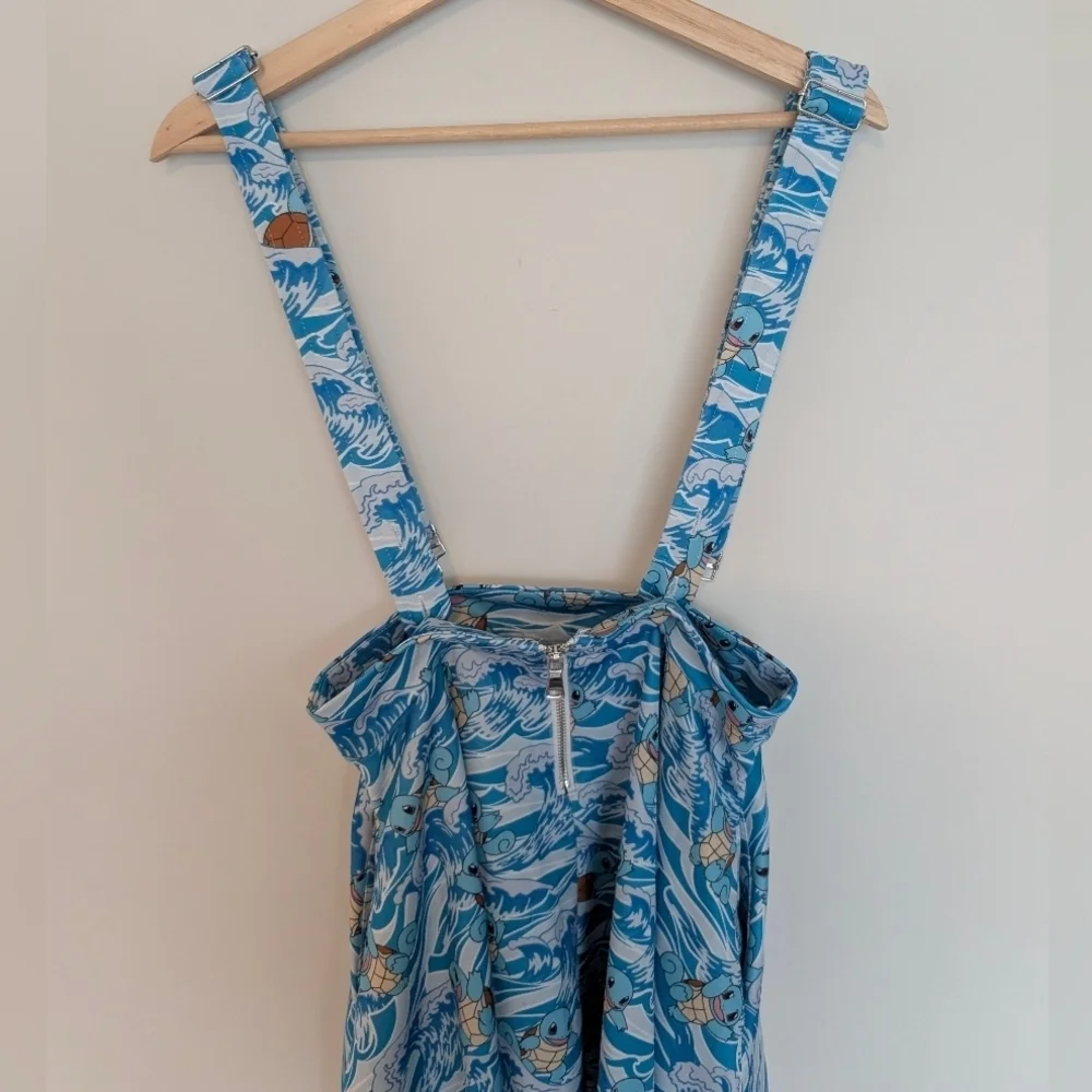 Blue Hot Topic Pokemon Size Small (Juniors) Squirtle Emo Scene Suspender Skirt